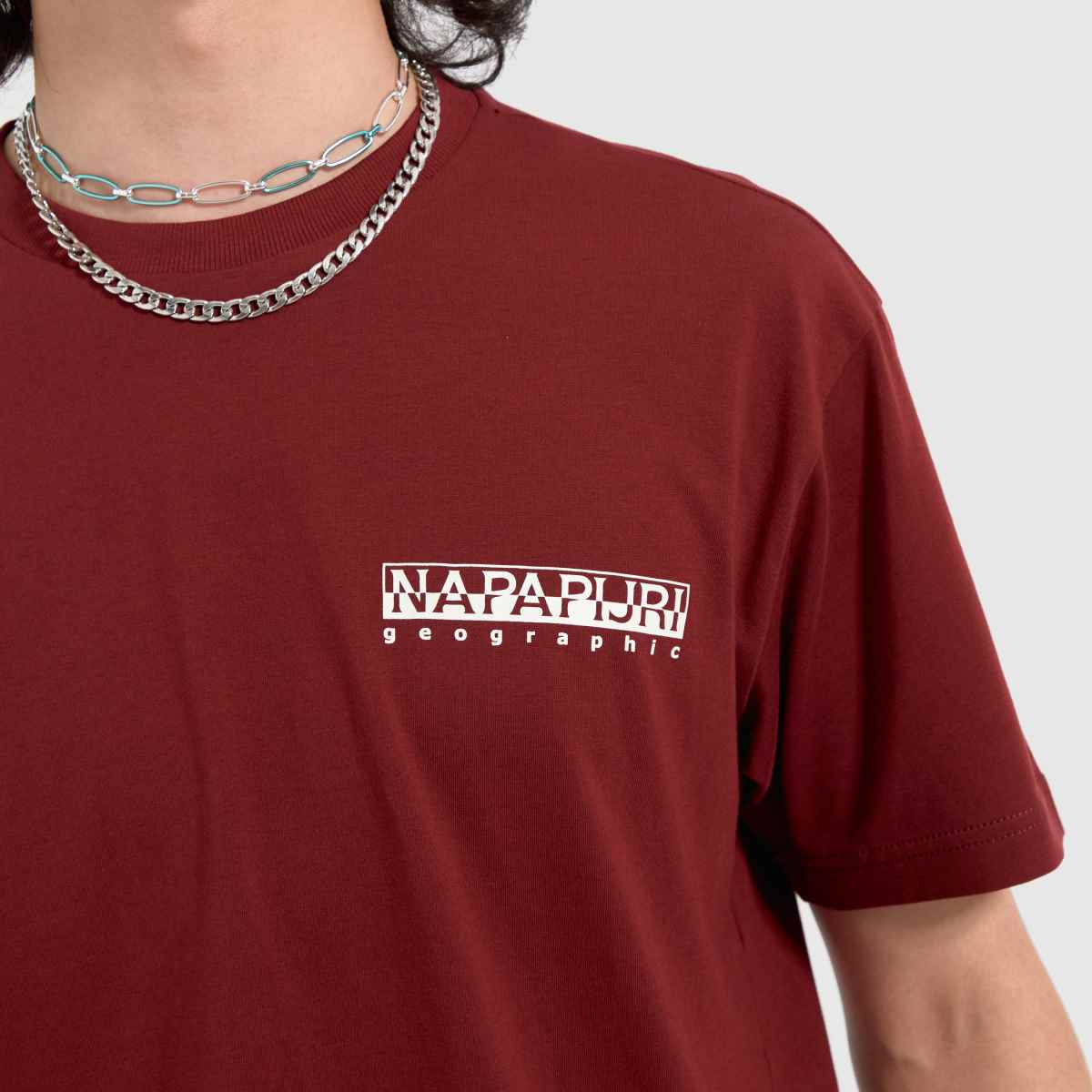 Mens Clothing Red NAPAPIJRI Telemark T-Shirt | schuh