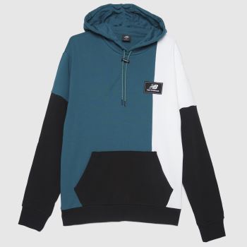 New balance athletic higher hoodie in navy & white New balance athletic higher hoodie in navy & white
