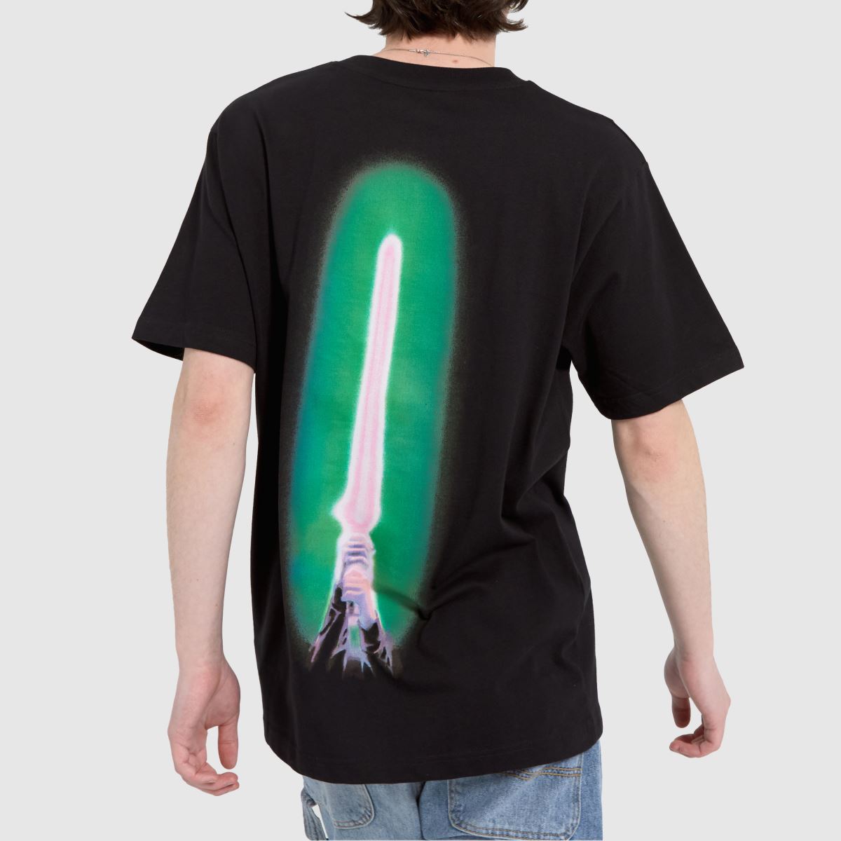 Mens Clothing Black & Green DC Star Wars Luke Tshirt schuh