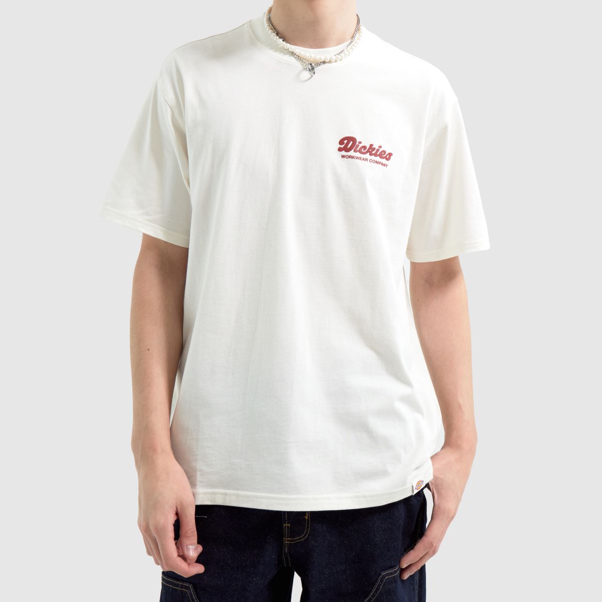 DICKIES lewistown t-shirt in white DICKIES lewistown t-shirt in white