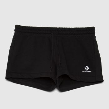 Converse embroidered shorts in black Converse embroidered shorts in black