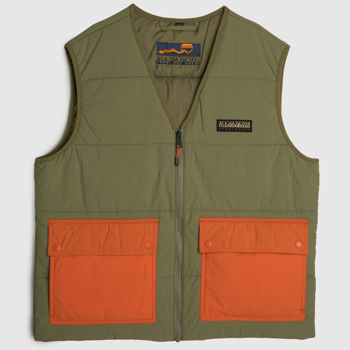 Napapijri Mens Ski Gilet Green Lichen