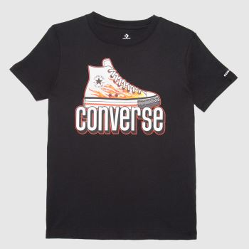 Converse boys ss ct graphic t-shirt in black Converse boys ss ct graphic t-shirt in black