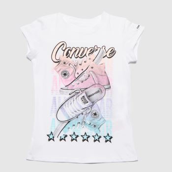 Converse girls chuck t-shirt in white Converse girls chuck t-shirt in white
