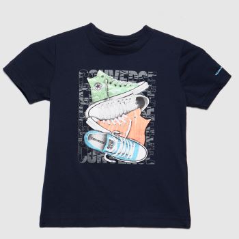 Converse boys chuck t-shirt in navy Converse boys chuck t-shirt in navy
