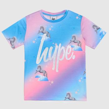 Hype girls t-shirt unicorn in multi Hype girls t-shirt unicorn in multi