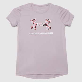 Under Armour girls tech t-shirt in pale pink Under Armour girls tech t-shirt in pale pink