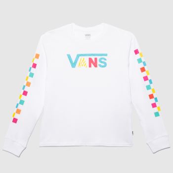 Vans girls zoology check ls in multi Vans girls zoology check ls in multi