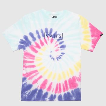 Vans boys tie dye easy box tee in multi Vans boys tie dye easy box tee in multi