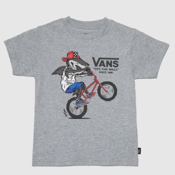 Vans boys extreme shark tee in grey Vans boys extreme shark tee in grey
