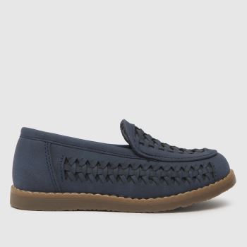 schuh Navy Laser Woven Boys Toddler