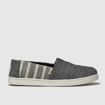 toms grey classic shoes junior toms grey classic shoes junior