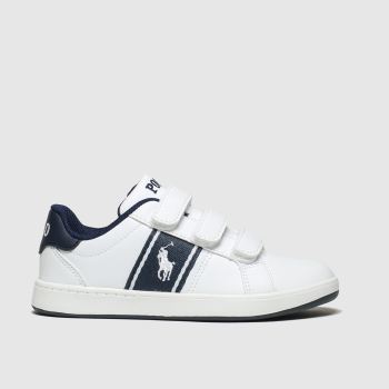 polo ralph lauren white & navy quigley 3v boots junior polo ralph lauren white & navy quigley 3v boots junior