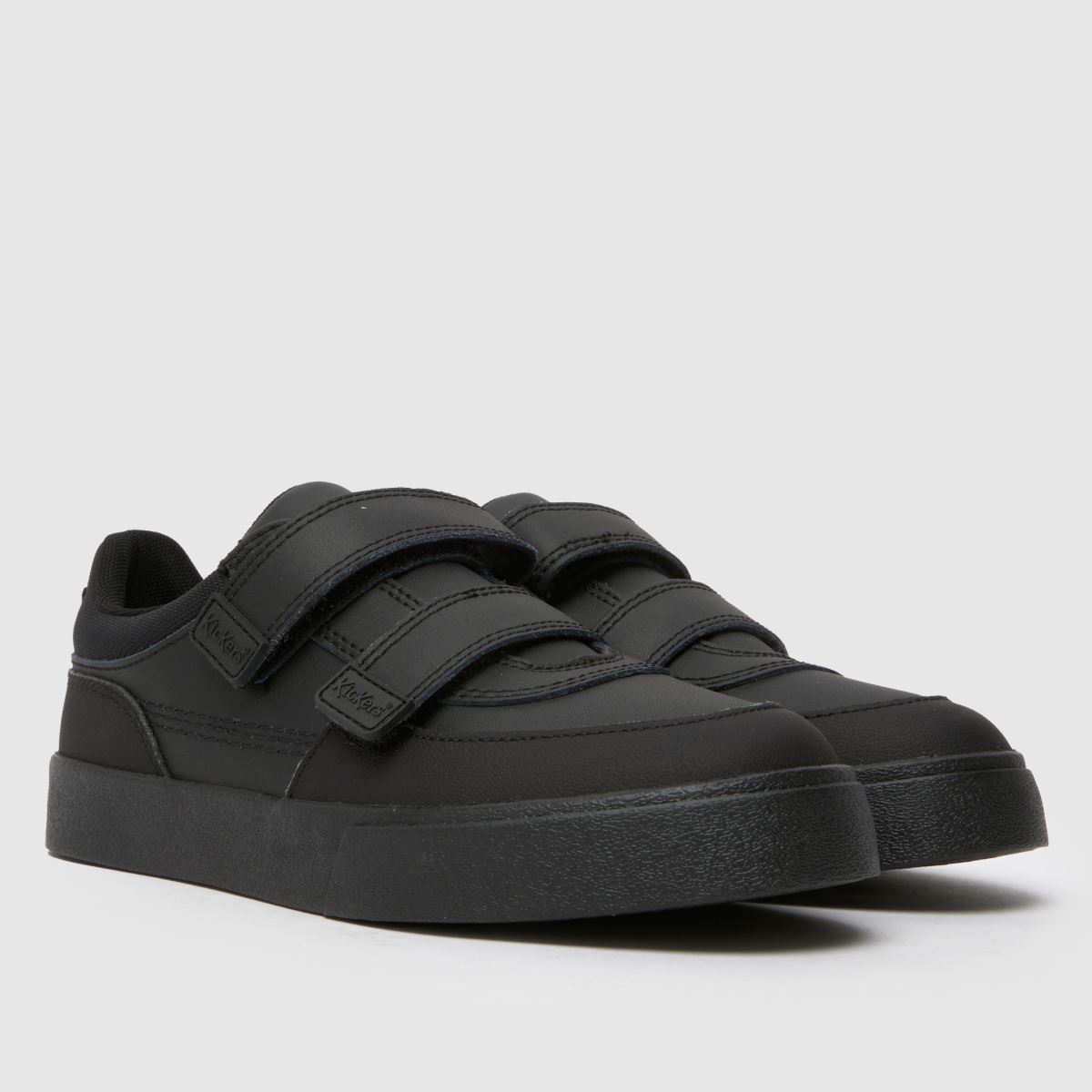 Kickers Tovni Scuff Lo Boys Junior in Black Kickers Tovni Scuff Lo 1