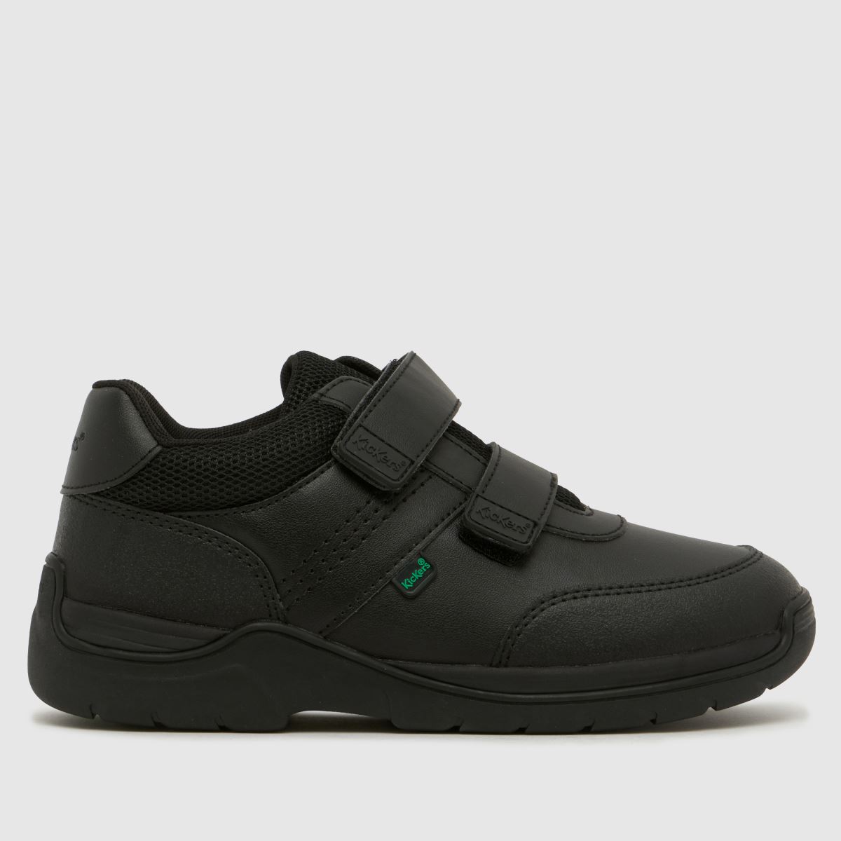 Kickers Black Kick Stomper Twin Boys Junior Shoes