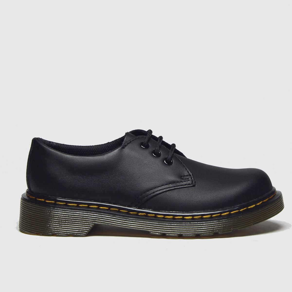 Dr Martens Junior 1461 Softy T Leather Lace-up Boot, Black, Size 1 Older