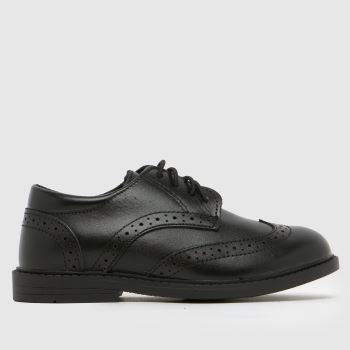 schuh Black Lewis Leather Brogue Boys Junior