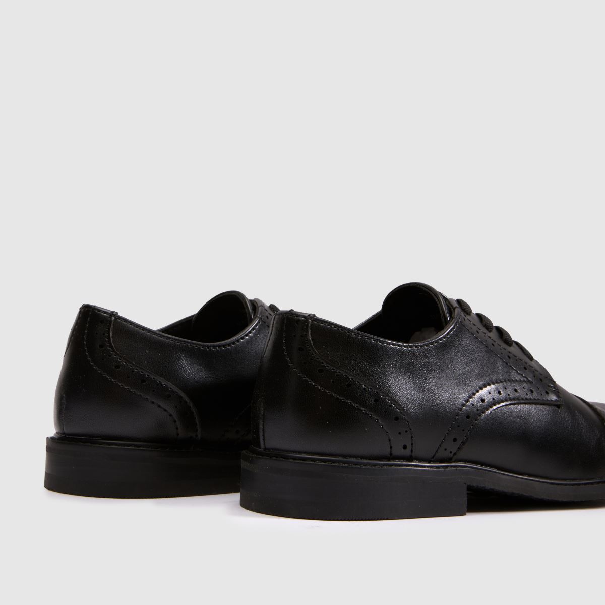 schuh Landyn Brogue Lace Up Boys Junior in Black schuh Landyn Brogue Lace Up 7