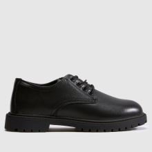 schuh Military Leather Derby Boys Junior in Black schuh Military Leather Derby,1 of 4
