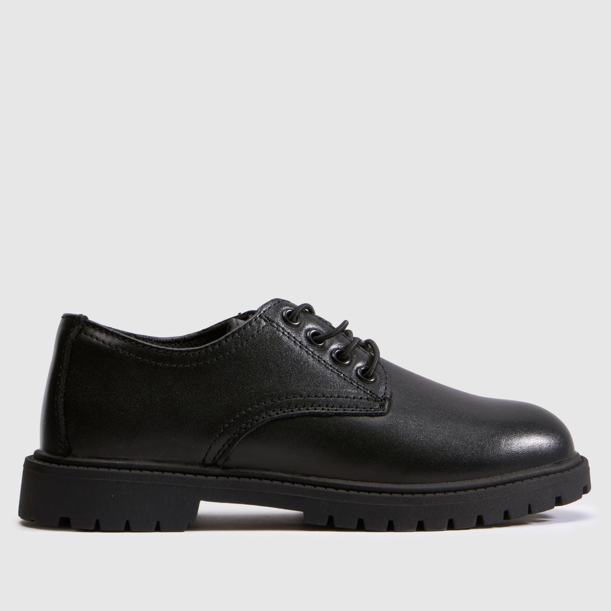 schuh Military Leather Derby Boys Junior in Black schuh Military Leather Derby