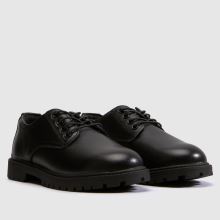 schuh Military Leather Derby Boys Junior in Black schuh Military Leather Derby,2 of 4