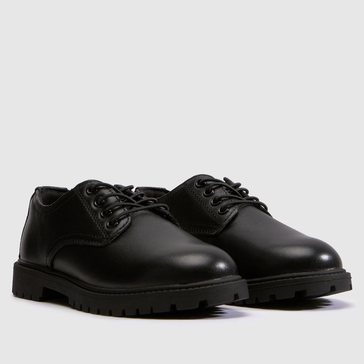 schuh Military Leather Derby Boys Junior in Black schuh Military Leather Derby 1