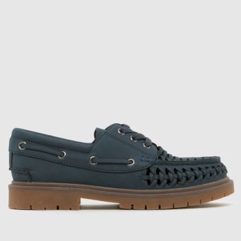schuh Marineblau Lonely Woven Lace Up Jungen Junior