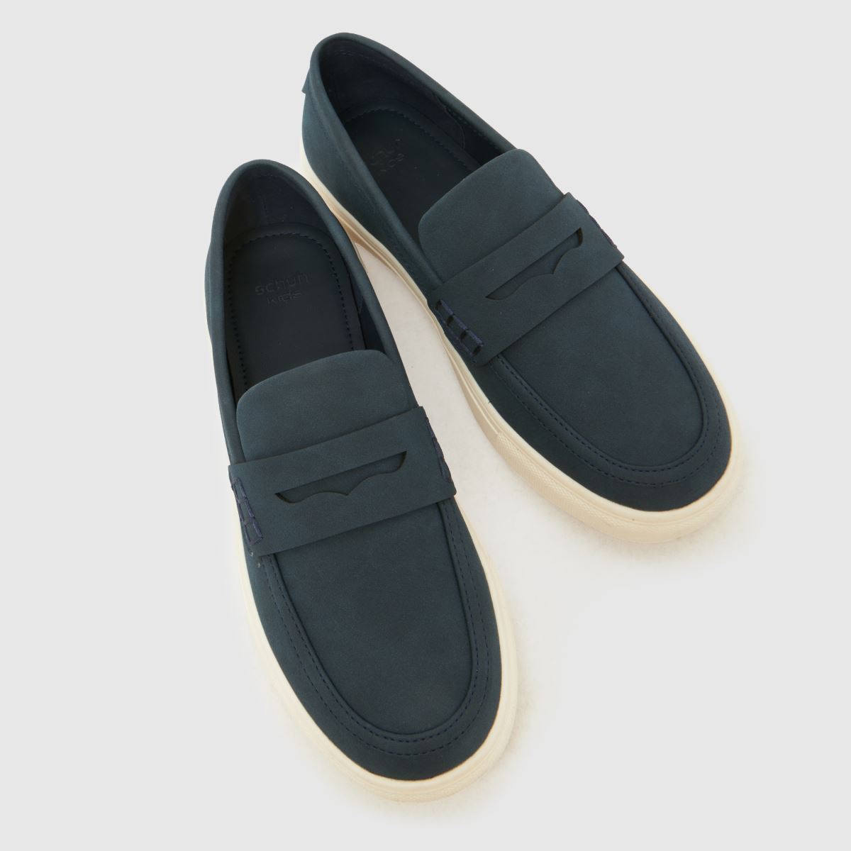 schuh Loudest White Sole Loafer Boys Junior in Navy schuh Loudest White Sole Loafer 4