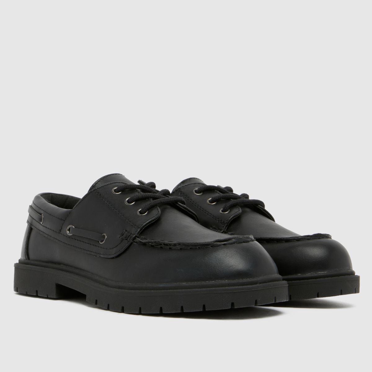 schuh Lance Boat Boys Youth in Black schuh Lance Boat 1