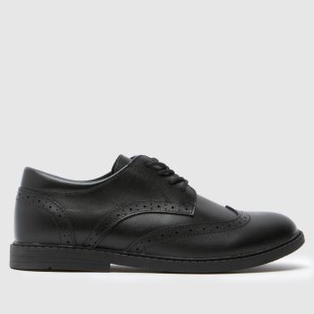 schuh Black Lewis Leather Brogue Boys Youth