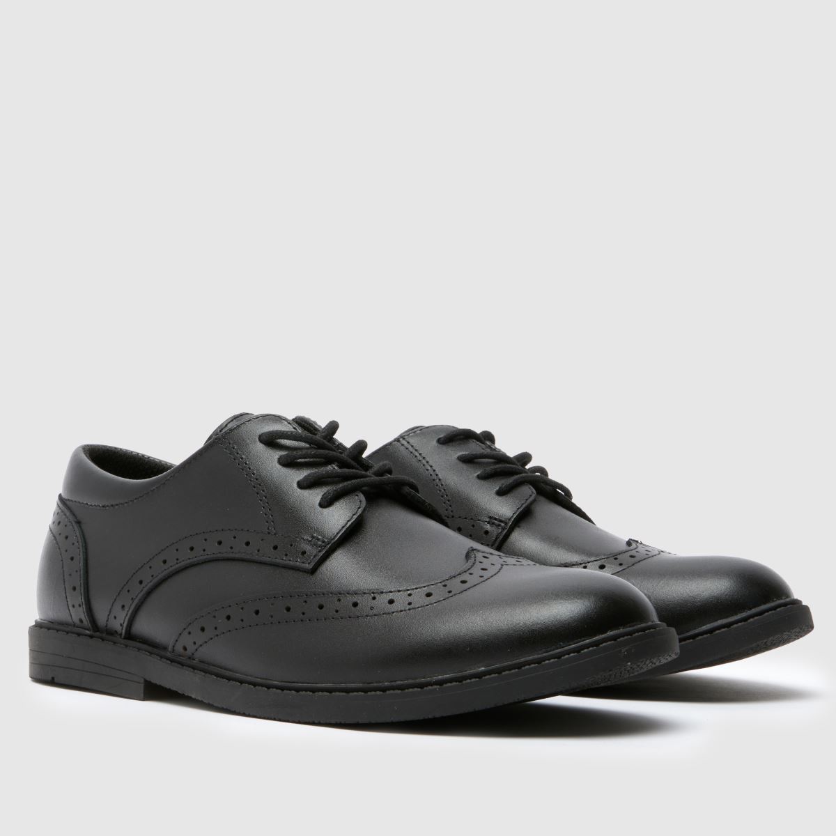 schuh Lewis Brogue Boys Youth in Black schuh Lewis Brogue 1