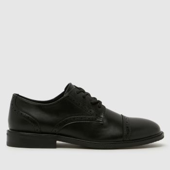 schuh Black Landyn Brogue Lace Up Boys Youth