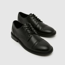 schuh Landyn Brogue Lace Up Boys Youth in Black schuh Landyn Brogue Lace Up,3 of 4