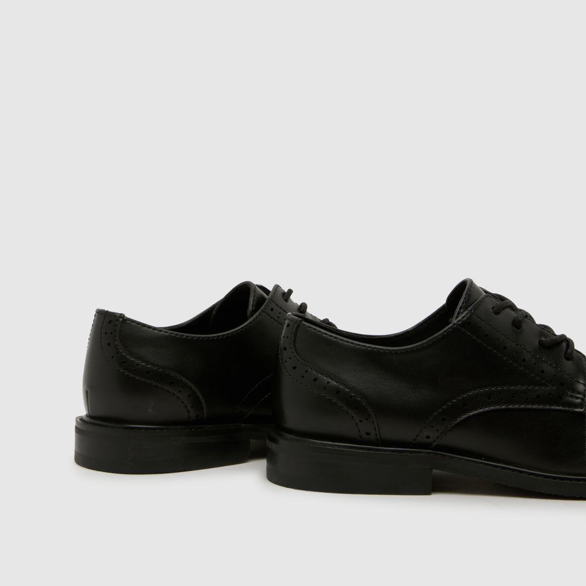 schuh Landyn Brogue Lace Up Boys Youth in Black schuh Landyn Brogue Lace Up 7