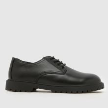 schuh Military Leather Derby Boys Youth in Black schuh Military Leather Derby,1 of 4