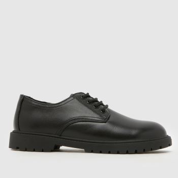 schuh Black Military Leather Derby Boys Youth