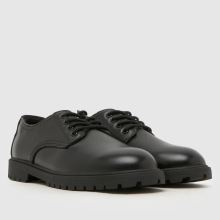 schuh Military Leather Derby Boys Youth in Black schuh Military Leather Derby,2 of 4