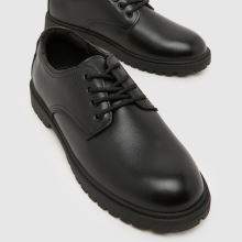 schuh Military Leather Derby Boys Youth in Black schuh Military Leather Derby,3 of 4