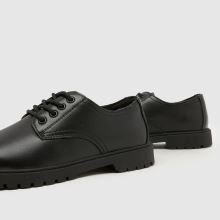 schuh Military Leather Derby Boys Youth in Black schuh Military Leather Derby,4 of 4