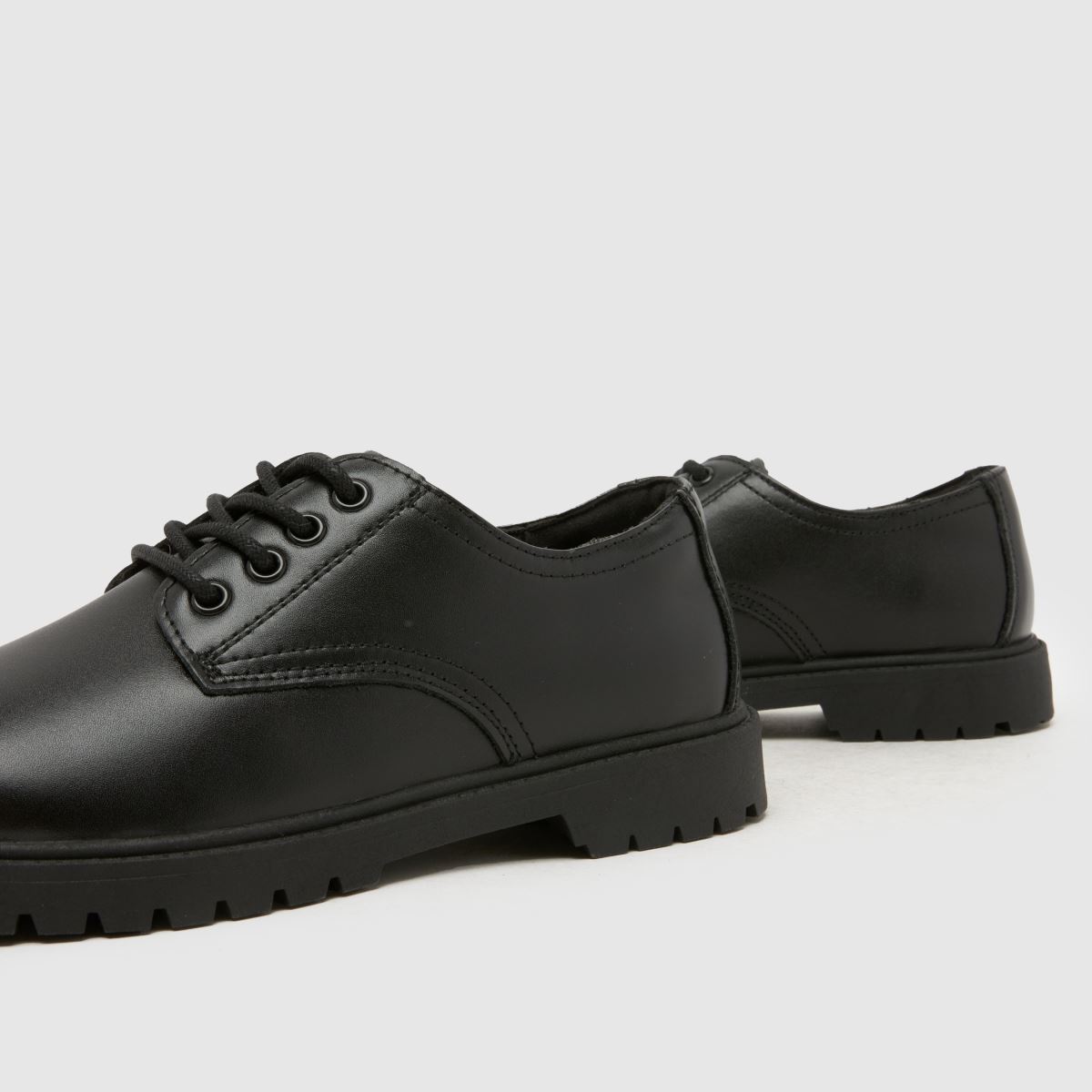 schuh Military Leather Derby Boys Youth in Black schuh Military Leather Derby 7