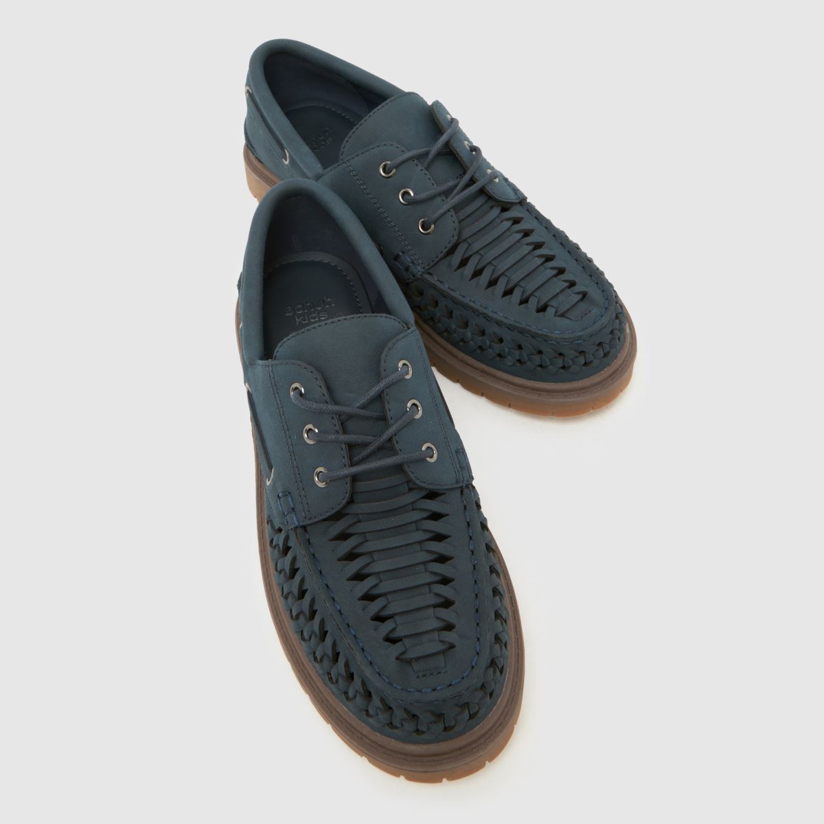 Kinder schuh Marineblau Lonely Woven Lace Up Boots schuh Lonely Woven Lace Up 4