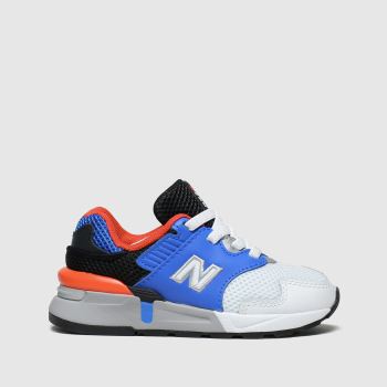 new balance white & blue 997 trainers toddler new balance white & blue 997 trainers toddler