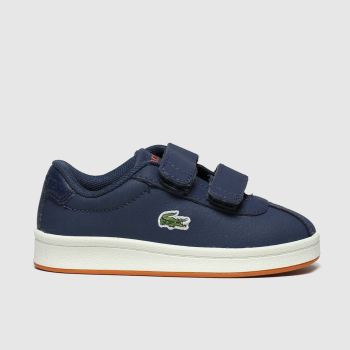 lacoste navy & orange masters trainers toddler lacoste navy & orange masters trainers toddler