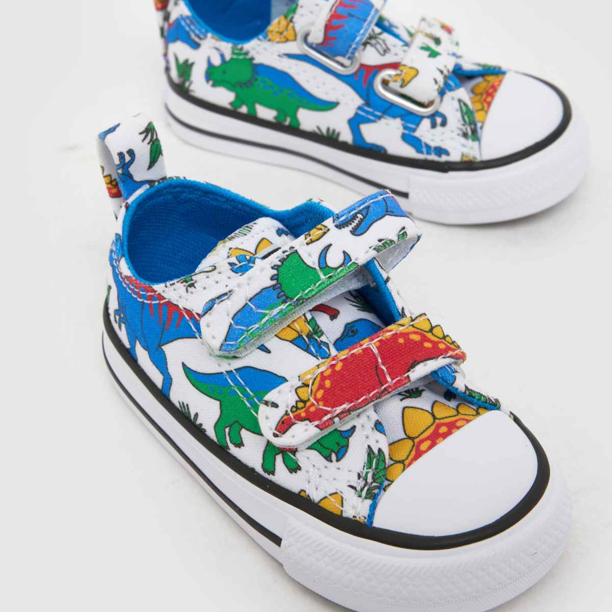 Converse All Star 2V Lo Boys Toddler in White Multi Converse All Star 2V Lo 4