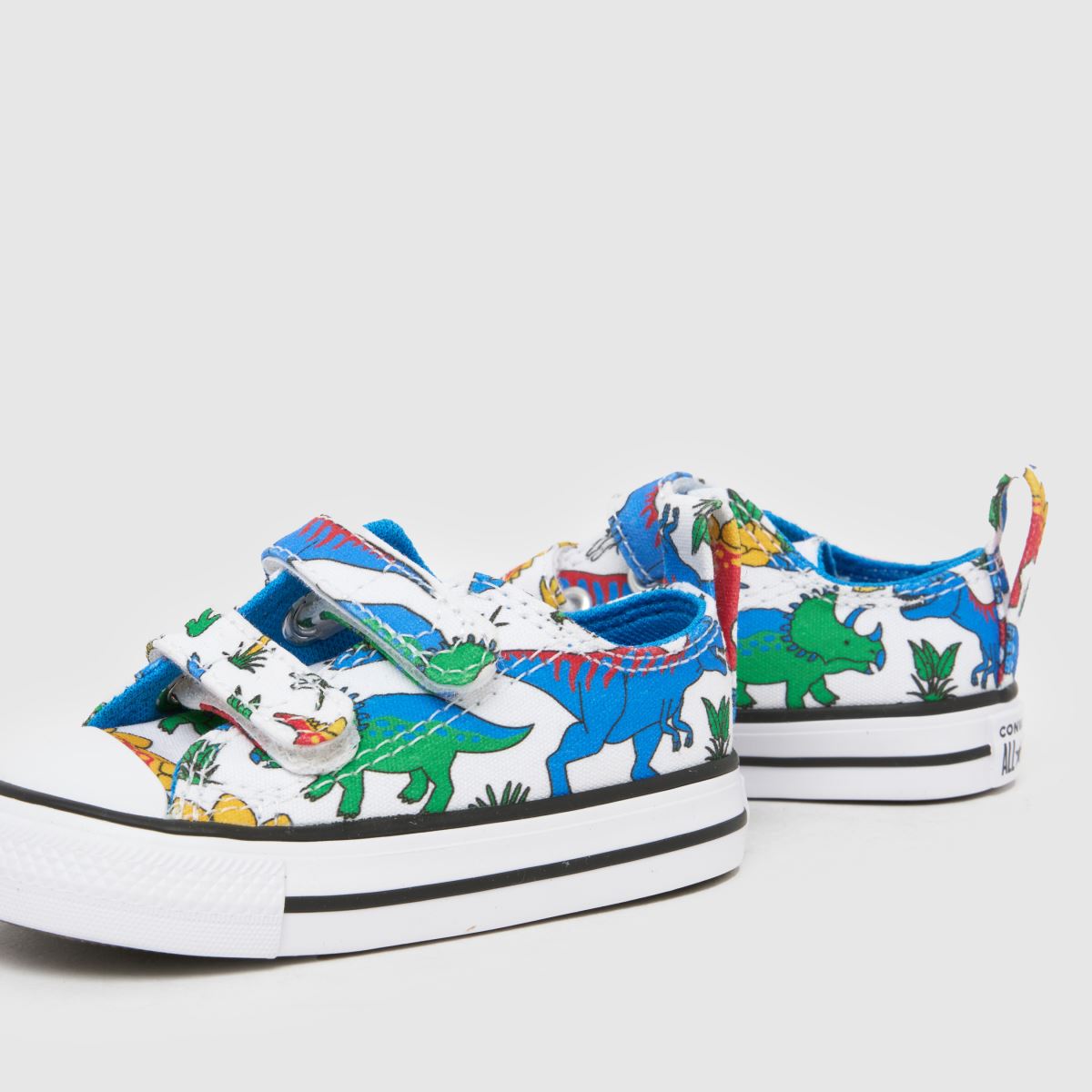 Converse All Star 2V Lo Boys Toddler in White Multi Converse All Star 2V Lo 7