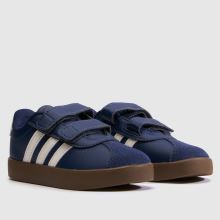adidas VL Court 2V Boys Toddler in Navy & Stone adidas VL Court 2V,2 of 4