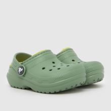 Crocs Classic Lined Clog Boys Toddler in Green Crocs Classic Lined Clog,2 of 4