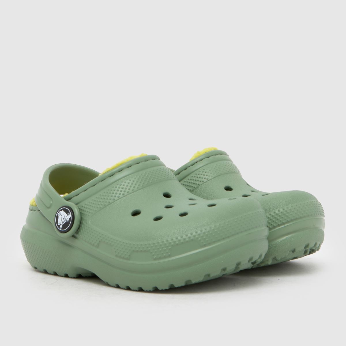 Crocs Classic Lined Clog Boys Toddler in Green Crocs Classic Lined Clog 1
