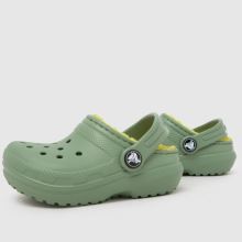 Crocs Classic Lined Clog Boys Toddler in Green Crocs Classic Lined Clog,4 of 4