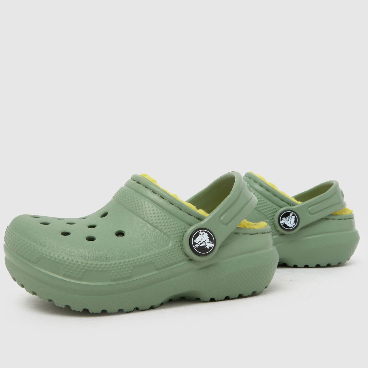 Crocs Classic Lined Clog Boys Toddler in Green Crocs Classic Lined Clog 7